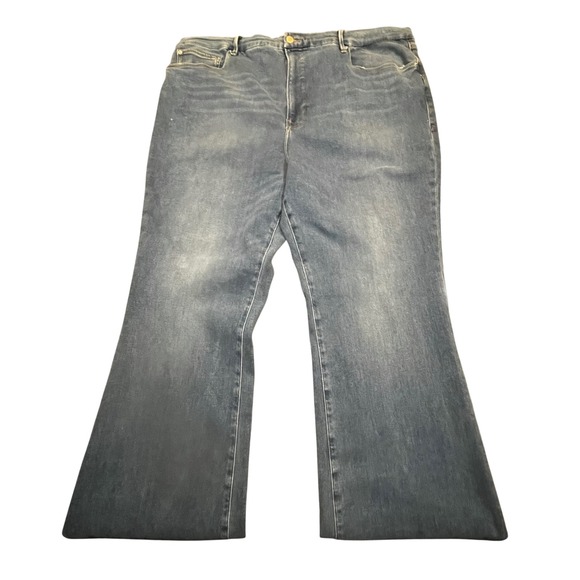 Good American x Zara Denim - Good American Zara High Rise Classic Bootcut Jeans Blue 28/60 Collection 2022